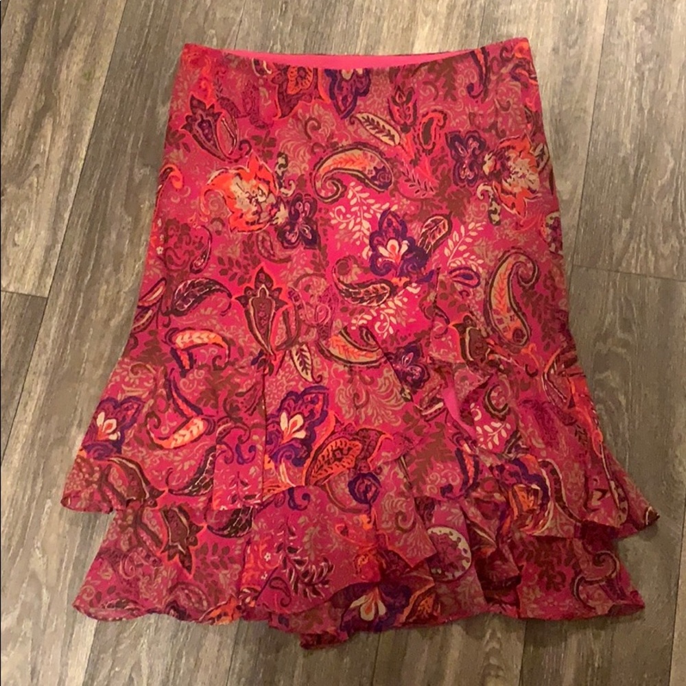 Chaps XL Ruffled Skirt